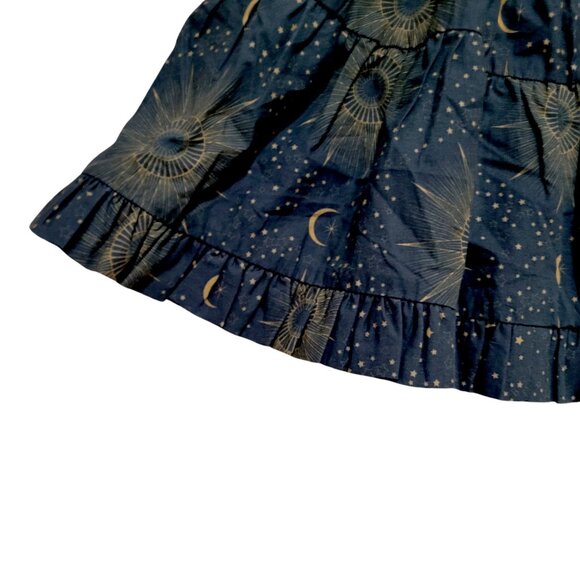 Kate Quinn Long Sleeve Tiered Ruffle Midi Dress Eye in the Sky Print Size 6-12M - Picture 7 of 12